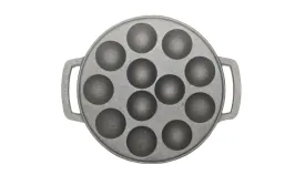 12 Cavities Cast Iron Paniyaram Pan