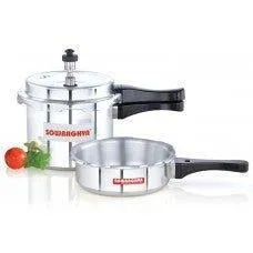 3 Lit Elite Induction Base ALU Pressure Cooker & Pan