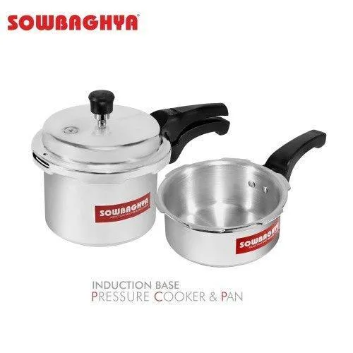 3 Lit Elite Induction Base ALU Pressure Cooker & Pan