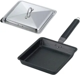 39000 Shimomura Kinriku Fried Pan With Square Lid Gyoza Pot Multi Purt