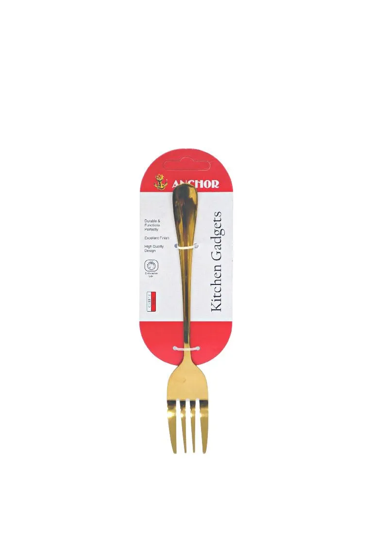 Anchor Serving Fork - Gold