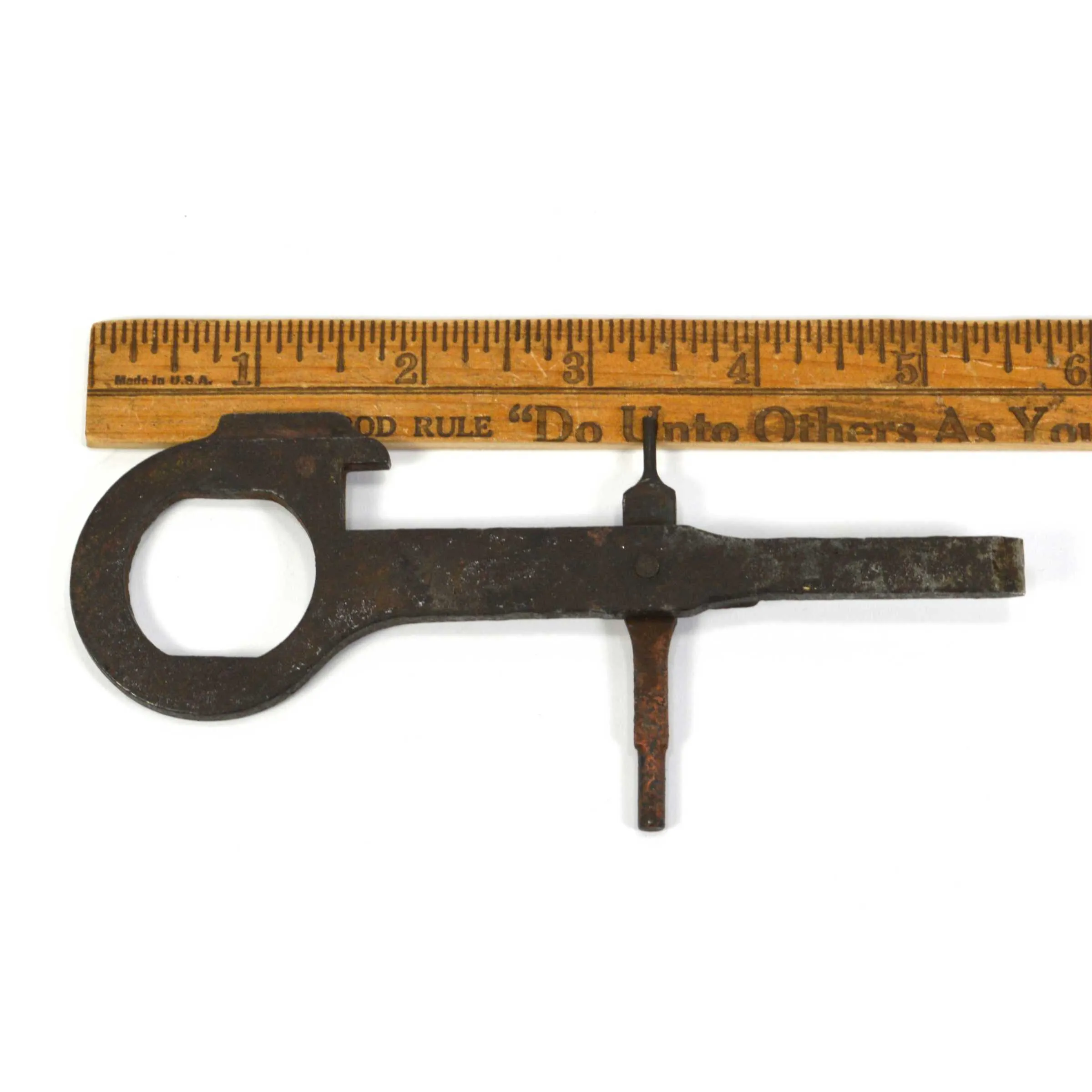 Antique CAST IRON MULTI-TOOL Unusual CUSTOM FORGED Bottle/Can Opener SCREWDRIVER