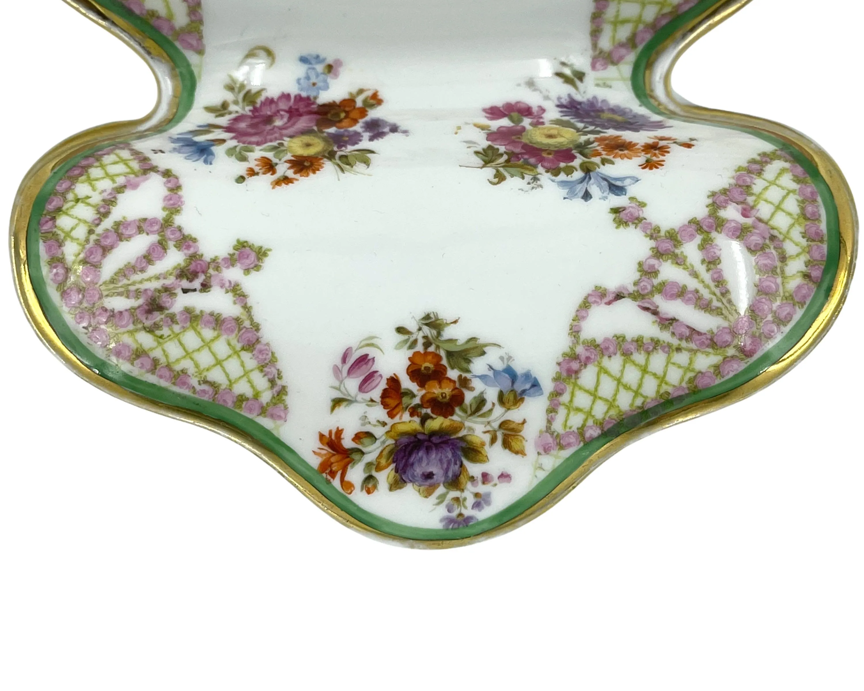 Antique Porcelain Serving Dish Imperial Crown China Austria PH Leonard Import