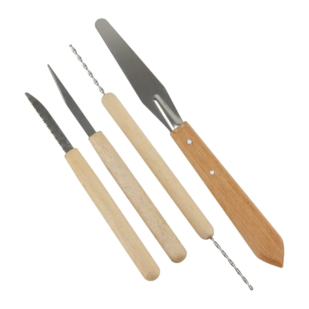 Assorted Clay Tools - Set/4