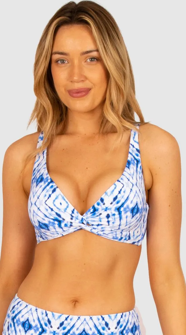 Baku D-DD Twist Bra Bikini Top - Moonlight