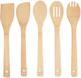 Bamboo Kitchen Spoons Set (5 Pieces)