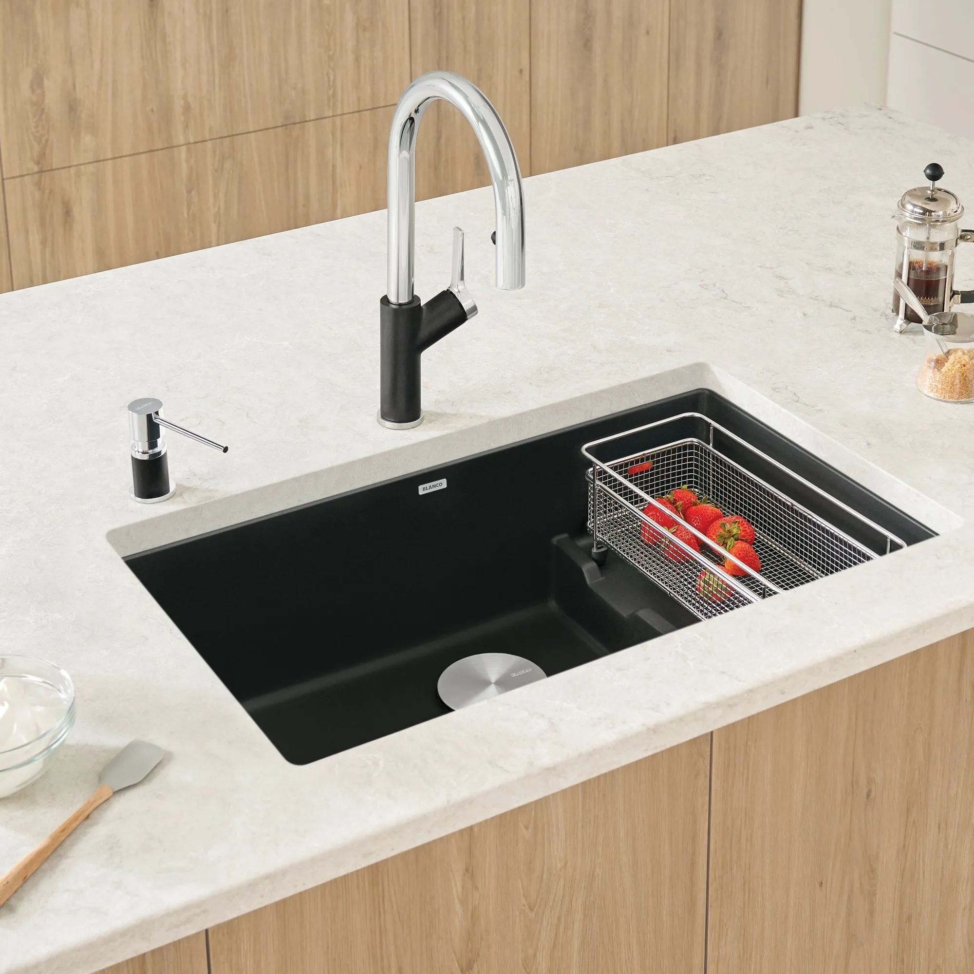 BLANCO 29" Cascade Single Bowl Undermount SILGRANIT Kitchen Sink