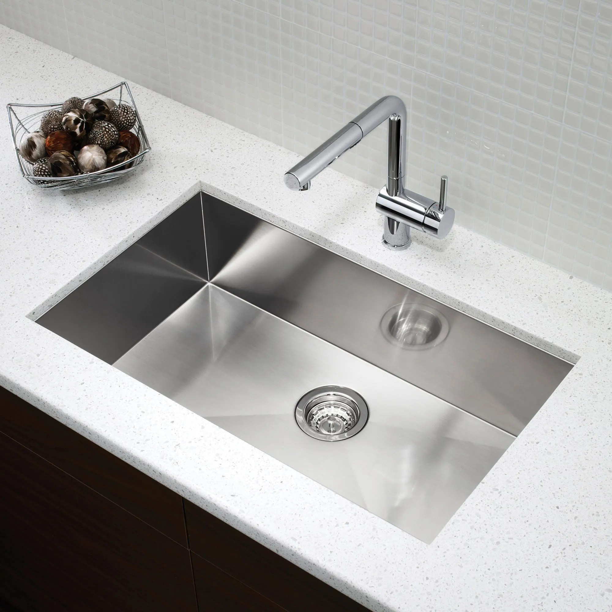 BLANCO 32" Quatrus Zero Radius Super Single Bowl Kitchen Sink