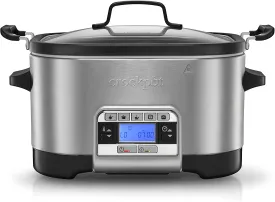 Crockpot Multi-Cooker, Programmable with Slow Cooker, Saute, Roaster & Food Steamer, 5.6L (6-7 People), Removable Bowl [CSC024]