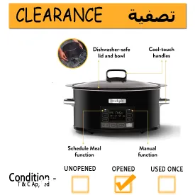 Crockpot TimeSelect 5.6L Digital Slow Cooker CSC093 - Clearance