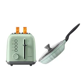 DT620 Retro 2-Slice Toaster & Nonstick Frying Pan - Bundle Offer