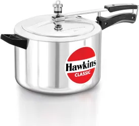 Hawkins CL8W Classic Aluminum Pressure Cooker 8 Liter Wider