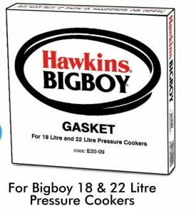 Hawkins E20-09 Gasket Sealing Ring for Bigboy 18 & 22-Liter Pressure Cooker