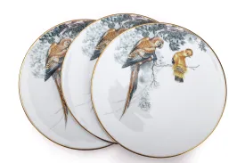 HERMES CARNETS D'EQUATEUR DINNER PLATE (SET OF 3), WITH BOX