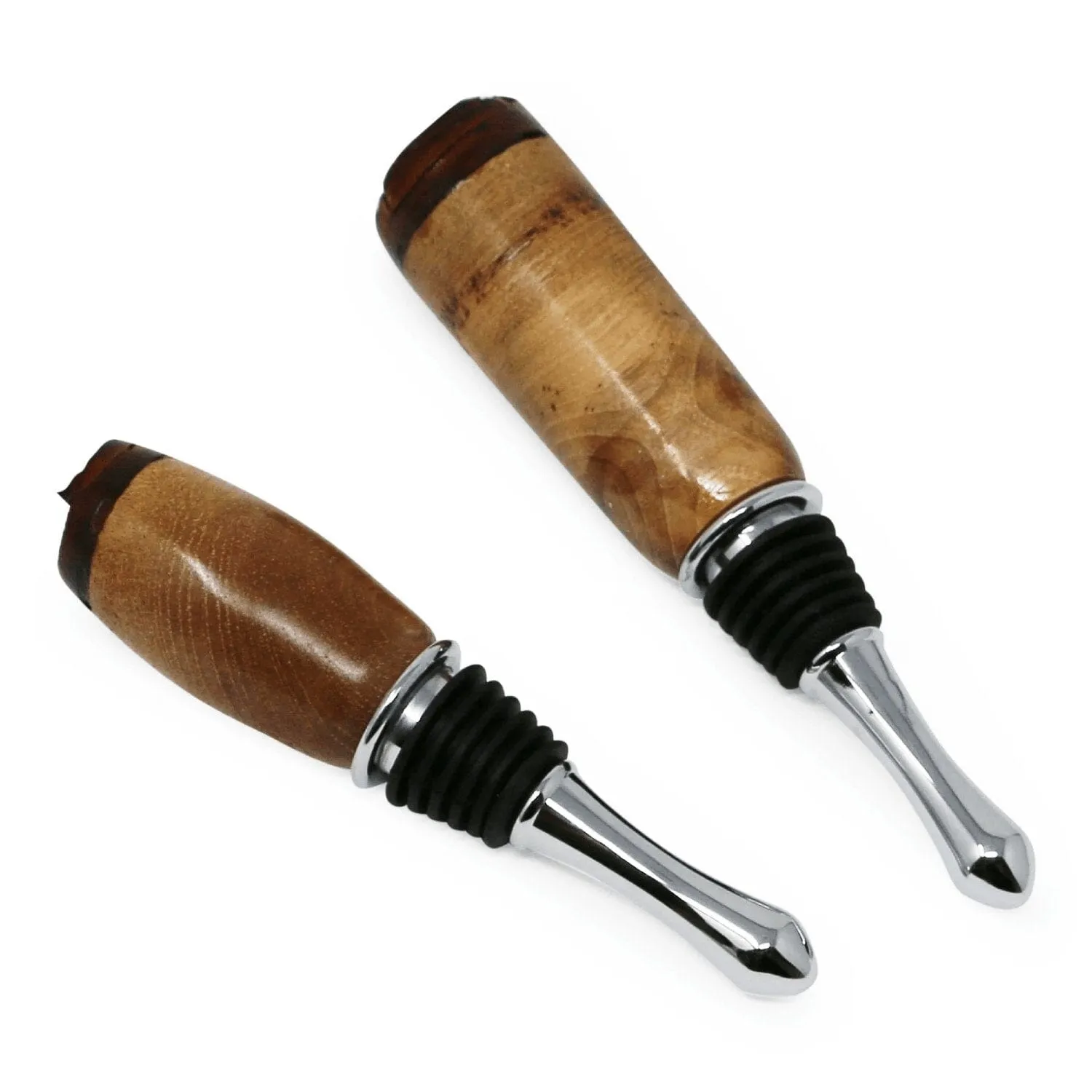 Vintage-Style Raw-Edged Wooden Wine Bottle Stopper