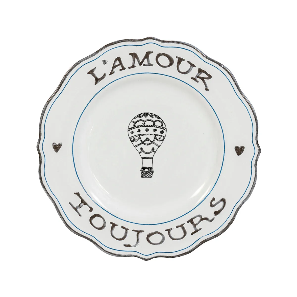 L'Amour Toujours Dessert/Salad Plate Assorted Set/4