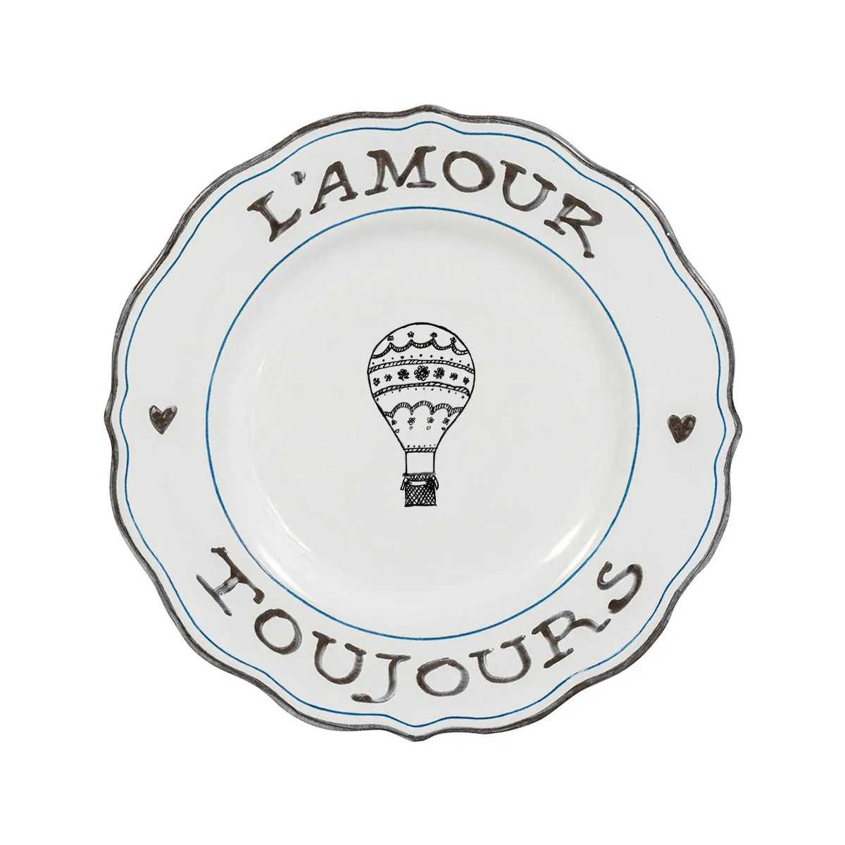 L'Amour Toujours Dessert/Salad Plate Assorted Set/4