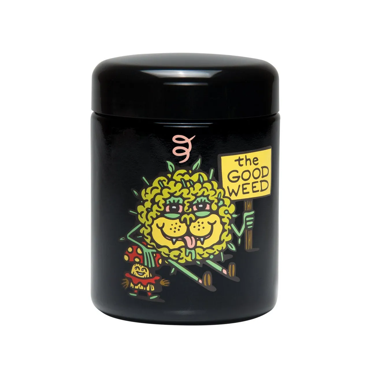 Large Black Stash Jar