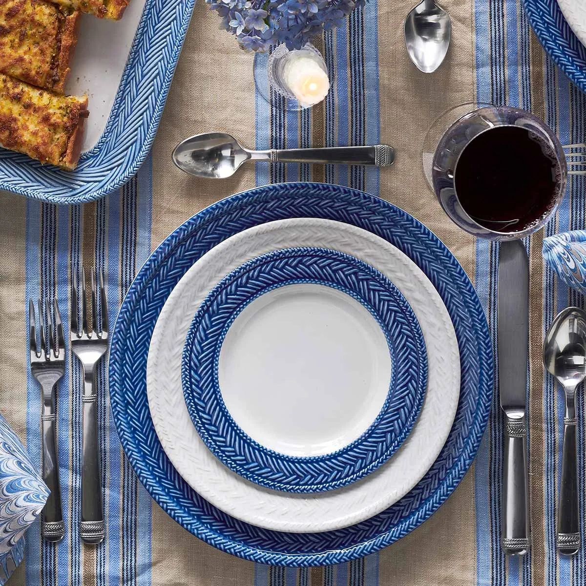 Le Panier 4pc Place Setting - Delft Blue