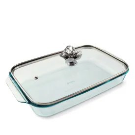 Magnolia Lid with Pyrex 3 quart Baking Dish