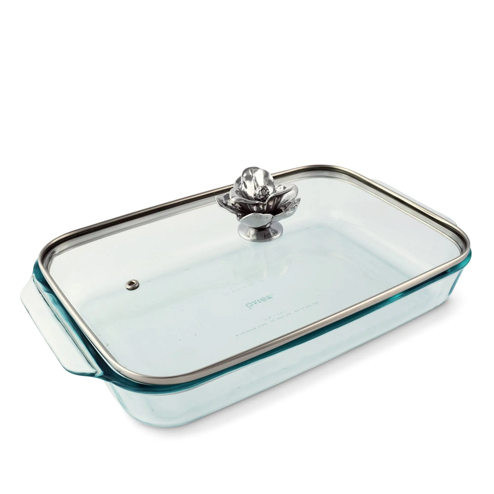 Magnolia Lid with Pyrex 3 quart Baking Dish