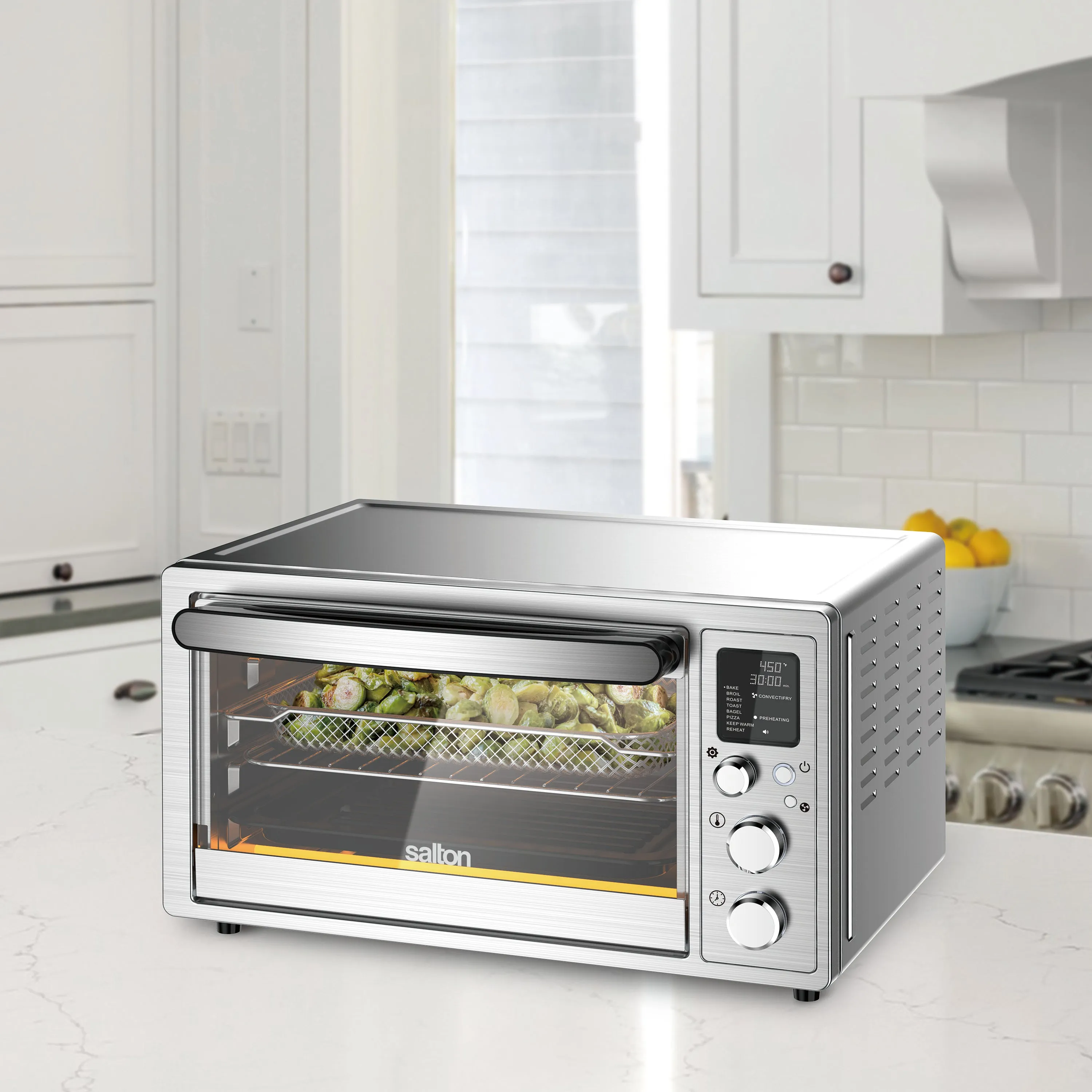 Salton ConvectiFry Digital Convection Toaster Oven with Air Fry - 23 L/ 24 QT