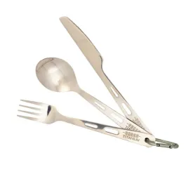 TITANIUM SPOON/FORK/KNIFE SET