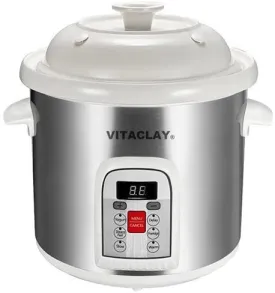 VITACLAY STONEWARE QUICK STOCK POT AND MULTI-CROCKS – VM7800-5S - 6 QUART