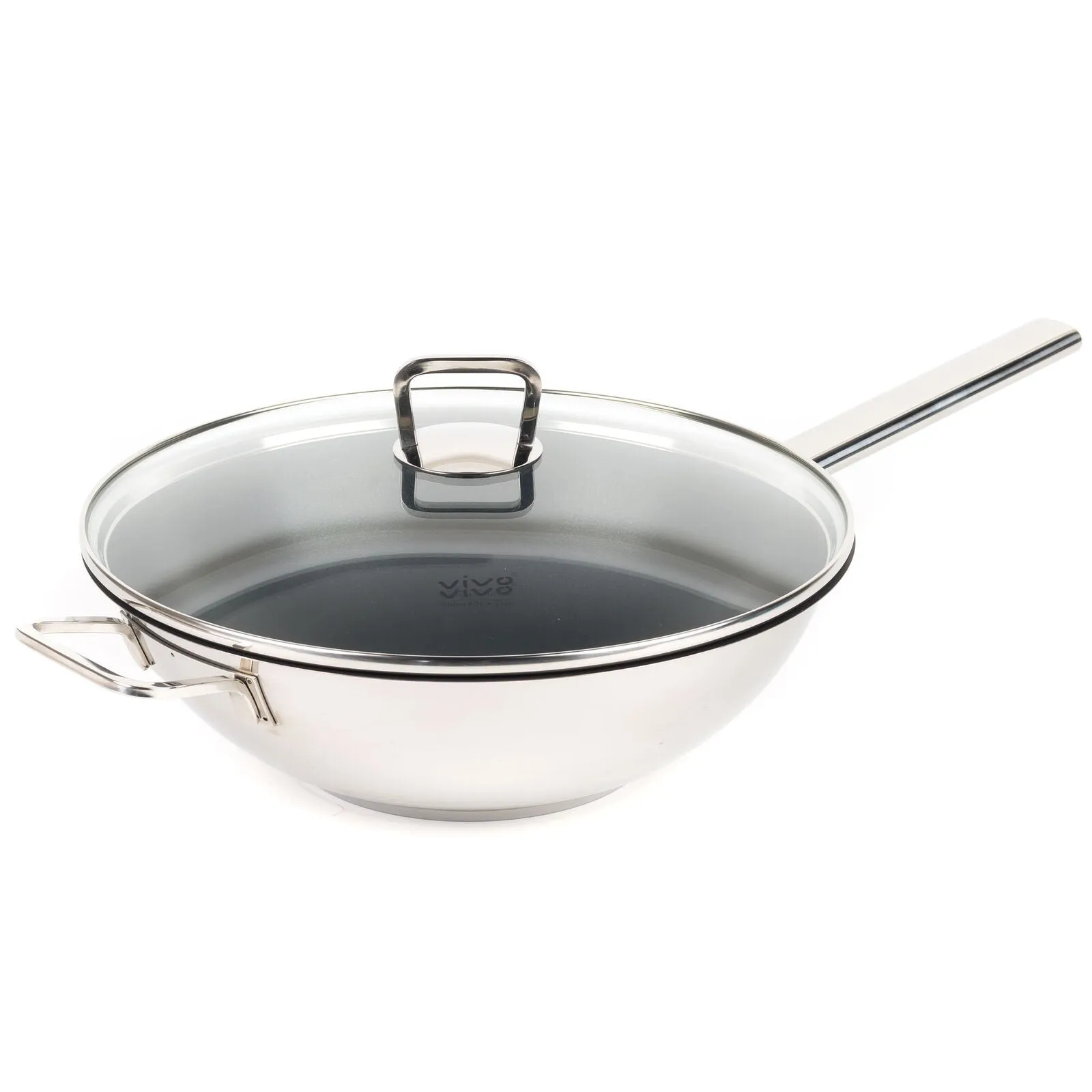 Vivo by Villeroy & Boch Group CW0570 Wok with Lid coated, 30 cm, Black